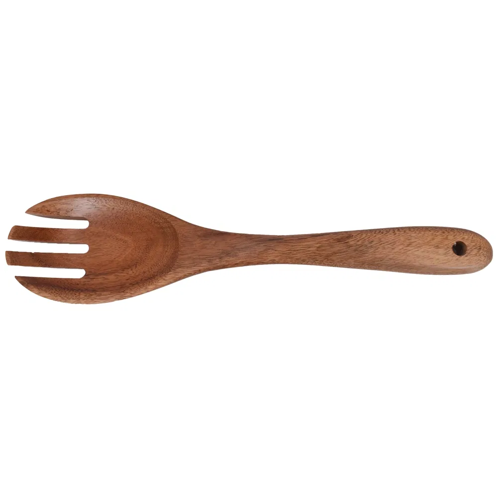 Wooden Salad Fork Detail 1