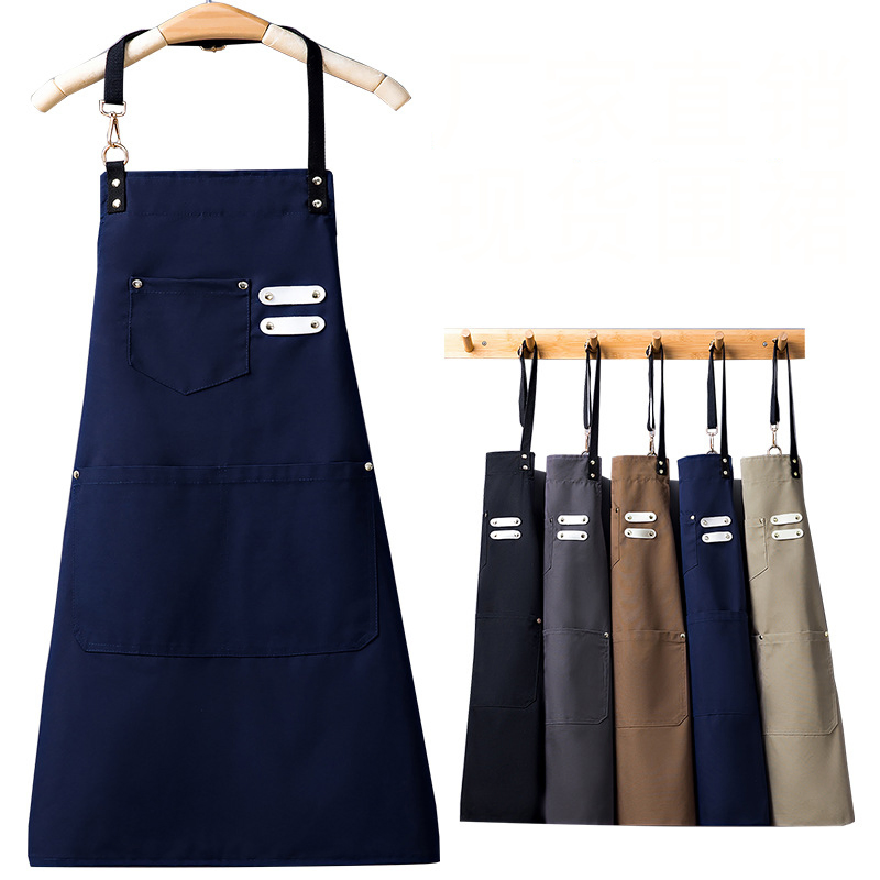 Women Construction Woodworking Water Proof Canvas Aprons Men Work Apron with Tool Pockets