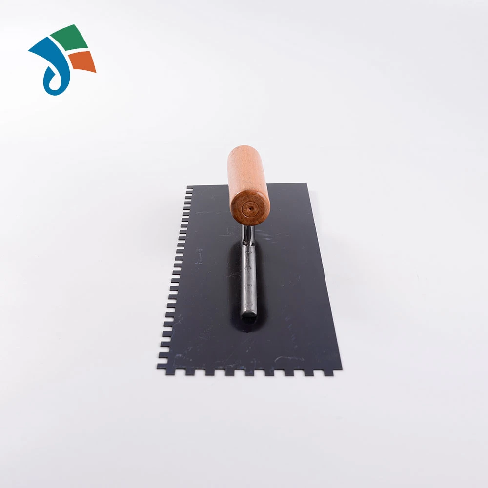China Factory Wooden Handle Bluing Carbon Steel Plastic Trowel