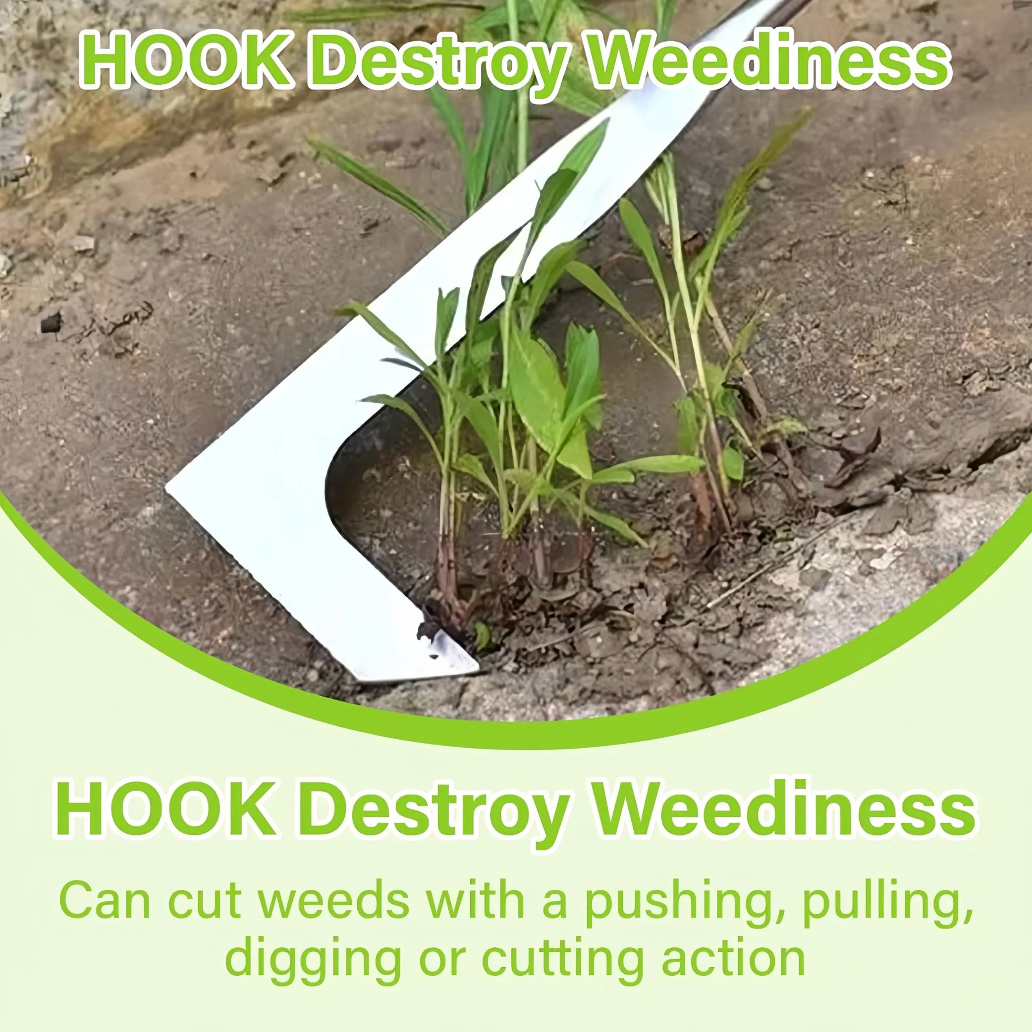 Replacement Garden Weeder Blade Hook for Narrow Crevice Gaps