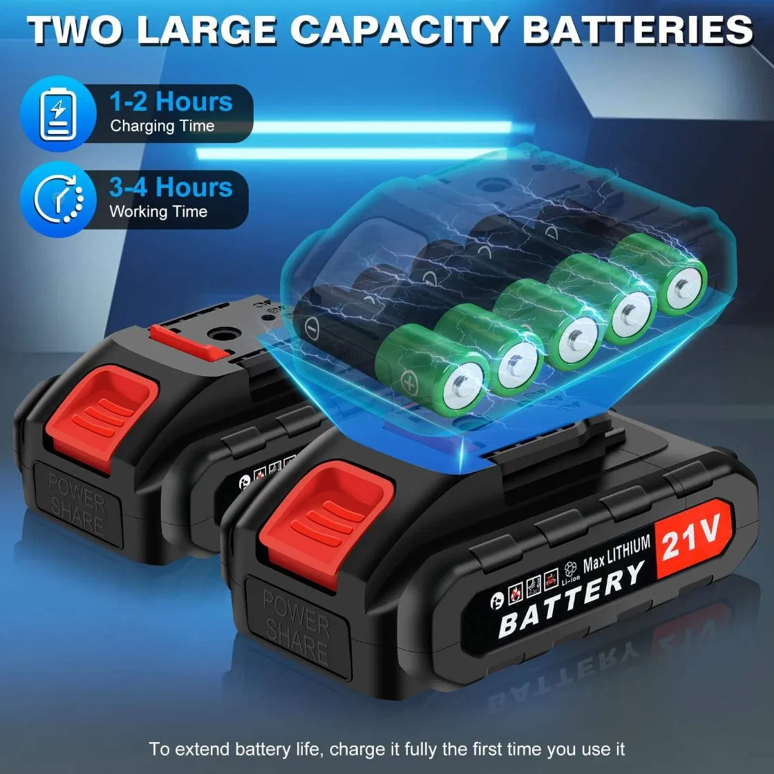 Zhixin Hot Sale Garden Electric Pruning Shears Cordless Pruning Shears with 21V Rechargeable Battery Powered Pruner