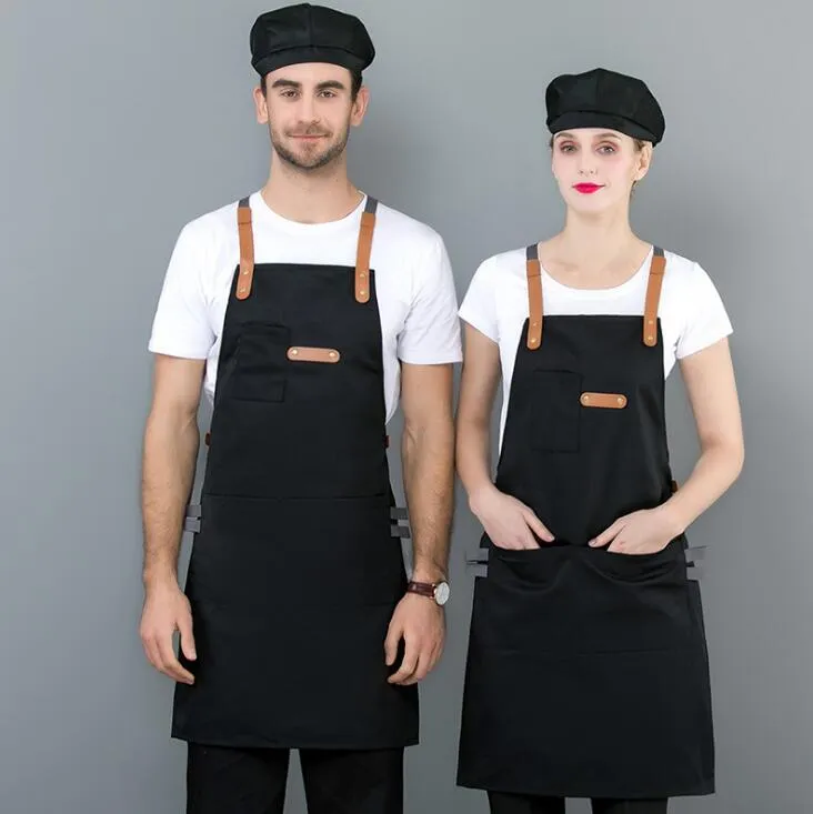 Full Length Denim Pockets Apron