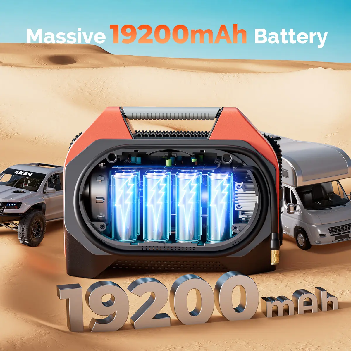 OEM ETENWOLF S6 Heavy-duty Tire Inflator Air Compressor for SUV/Car/Pickup Manufacturers, Supplier