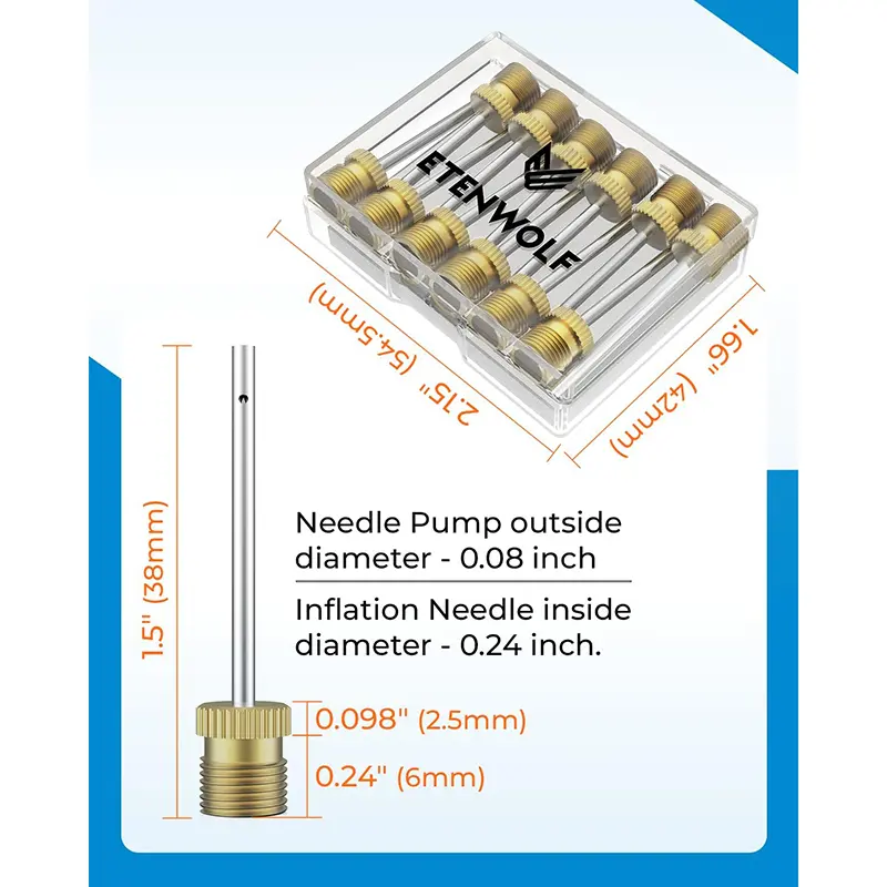Wholesale ETENWOLF A102 – 12-Pack Premium Ball Pump Needles Manufacturer, Suppliers