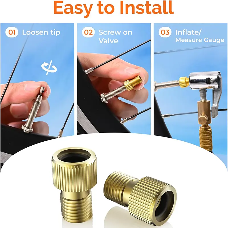 High-Quality ETENWOLF A200 – Presta to Schrader Valve Adapter Kit Manufacturer, Factories