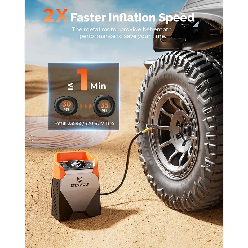 Custom ETENWOLF S5 Heavy-Duty Tire Inflator for Large Vehicles Suppliers, Factory