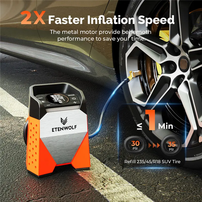 OEM ETENWOLF S3 Tire Inflator Compact, High-Performance Inflator Supplier, Factory