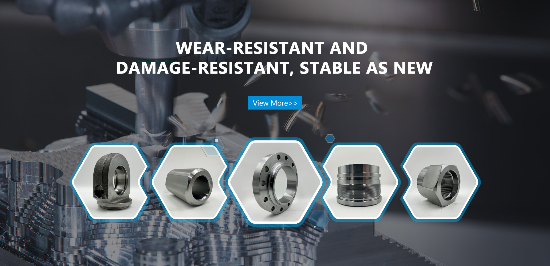 Wear-resistant, damage-resistant hydraulic cylinder components