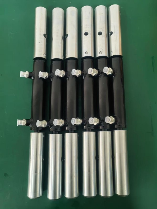 Finished hydraulic parts prepared for inspection and export