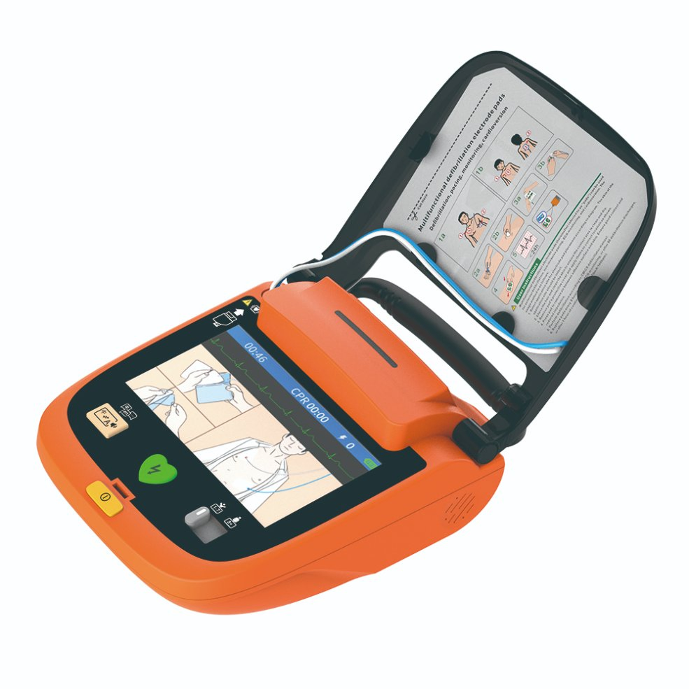 First Aid Portable Automated External Defibrillator Aed with Presinstalled Pads
