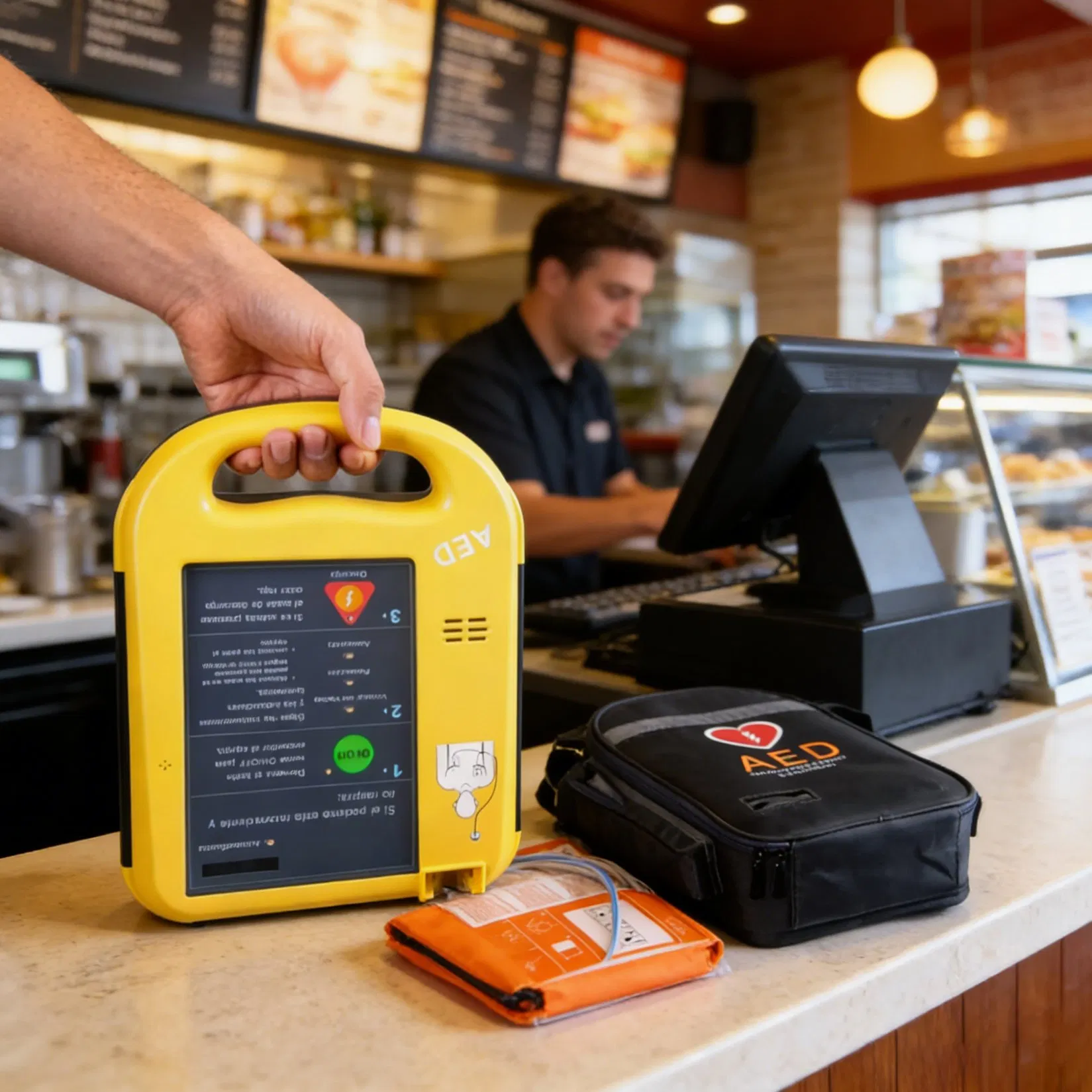 Clinic &amp; Ambulance Aed Professional Aed Defibrillator &amp; Standard Aed Automated External Defibrillator for Medical Rescue