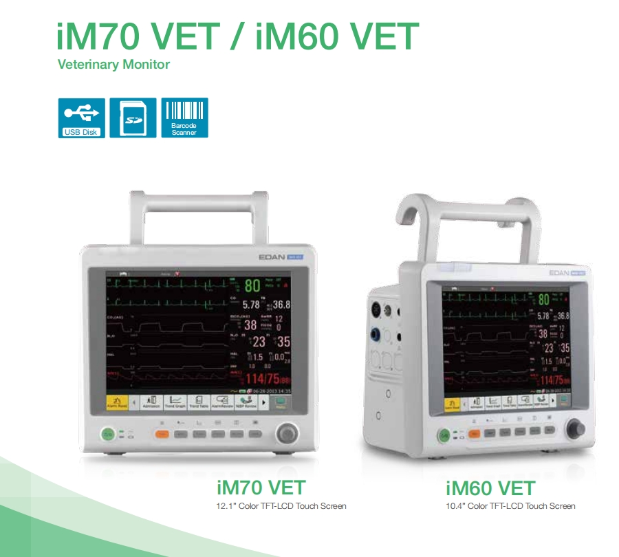 Hot Selling EDAN IM70 Multi-Parameter Veterinary Icu Patient Monitor
