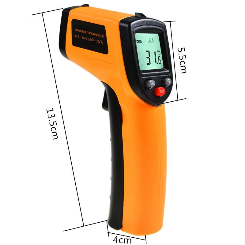 Digital Infrared Thermometer -50 to 400 Portable Industrial &amp; Kitchen Temperature Measurement Tool