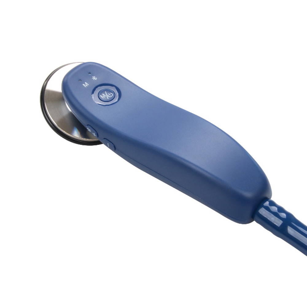 Bluetooth AI Smart Veterinary Portable Electric Powered Removable Battery Medical Stethoscope Animal Use CE Certified Class II 1