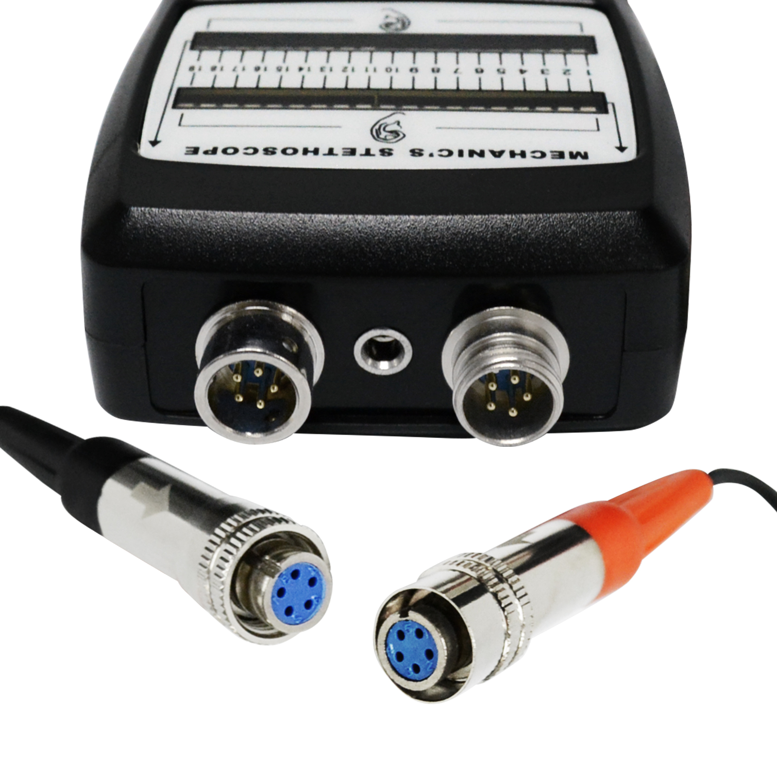 Digital Mechanic's Engine Stethoscope with Headphone &amp; 2 Separate Sensor Probe, 10~10K Hz Sound Noise Detection Automotive Tool