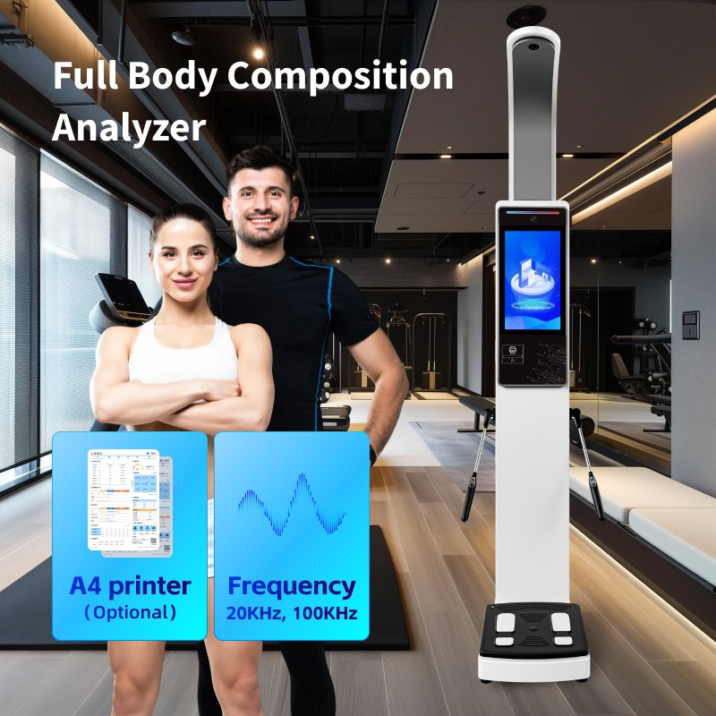 China Factory Wholesale Fully Automatic Electronic Height Weight Scale Health Checking Body Composition Fat Analyzer
