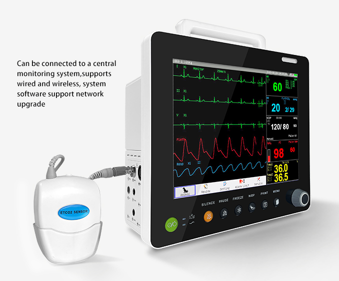 Advanced Veterinary Multi-Parameter Patient Monitor for Anesthesia Surgery in Animal Hospitals CE Certified Plastic Construction