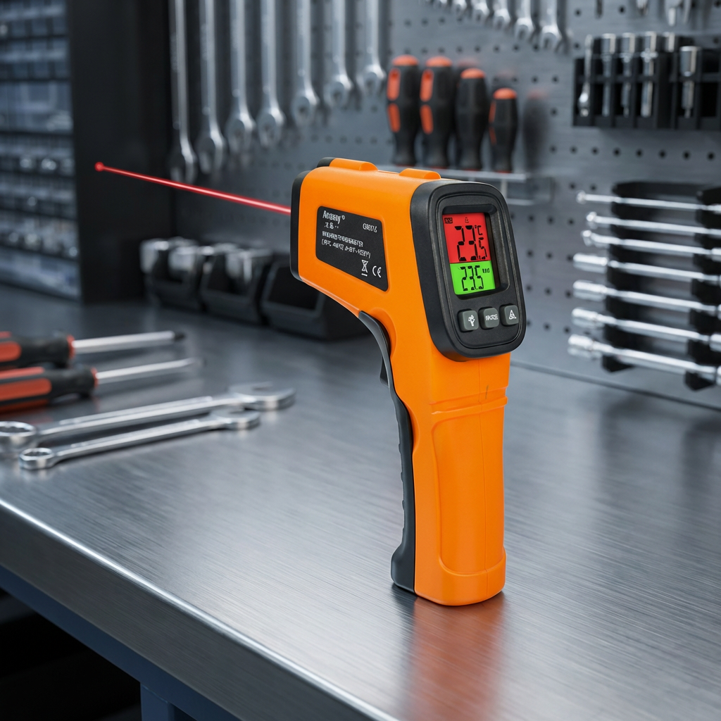 XC6014 Plastic Digital Infrared Thermometer Gun -50C to 550C USB Communication IP65 OEM Customizable Industrial Use
