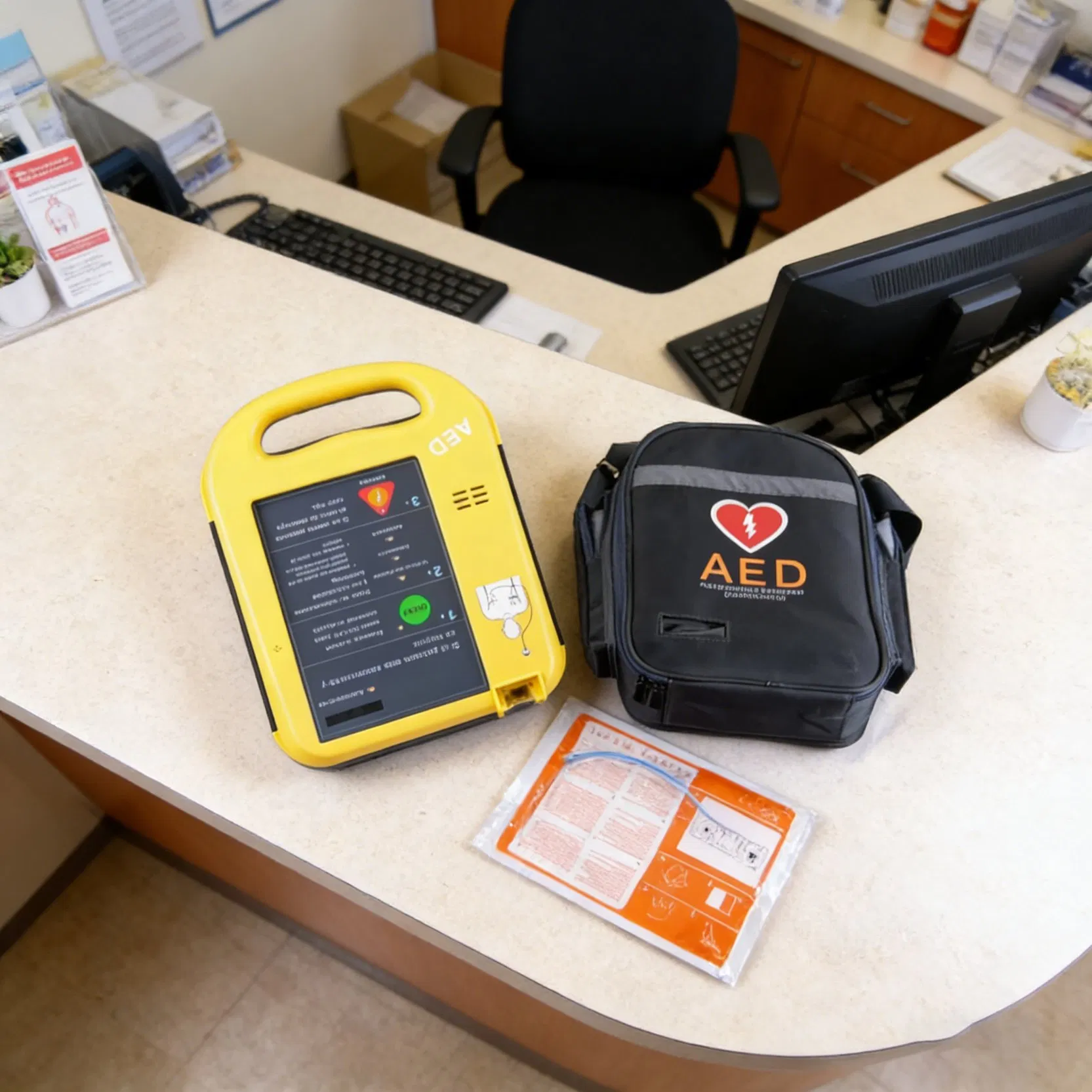 Lightweight Aed Easy Carry Aed Defibrillator &amp; Handy Aed Automated External Defibrillator for Outdoor Rescue