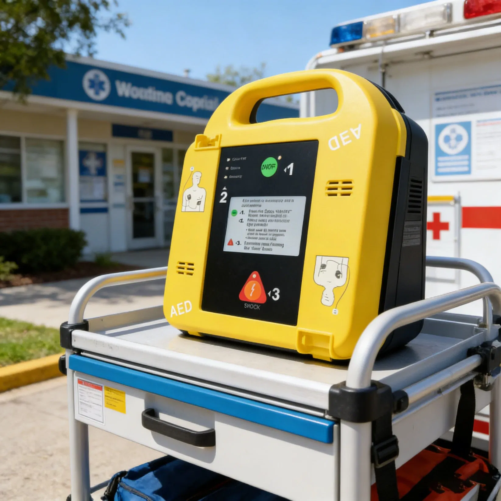 Home Use Aed Compact Aed Defibrillator &amp; Safe Aed Automated External Defibrillator for Family Emergency Care