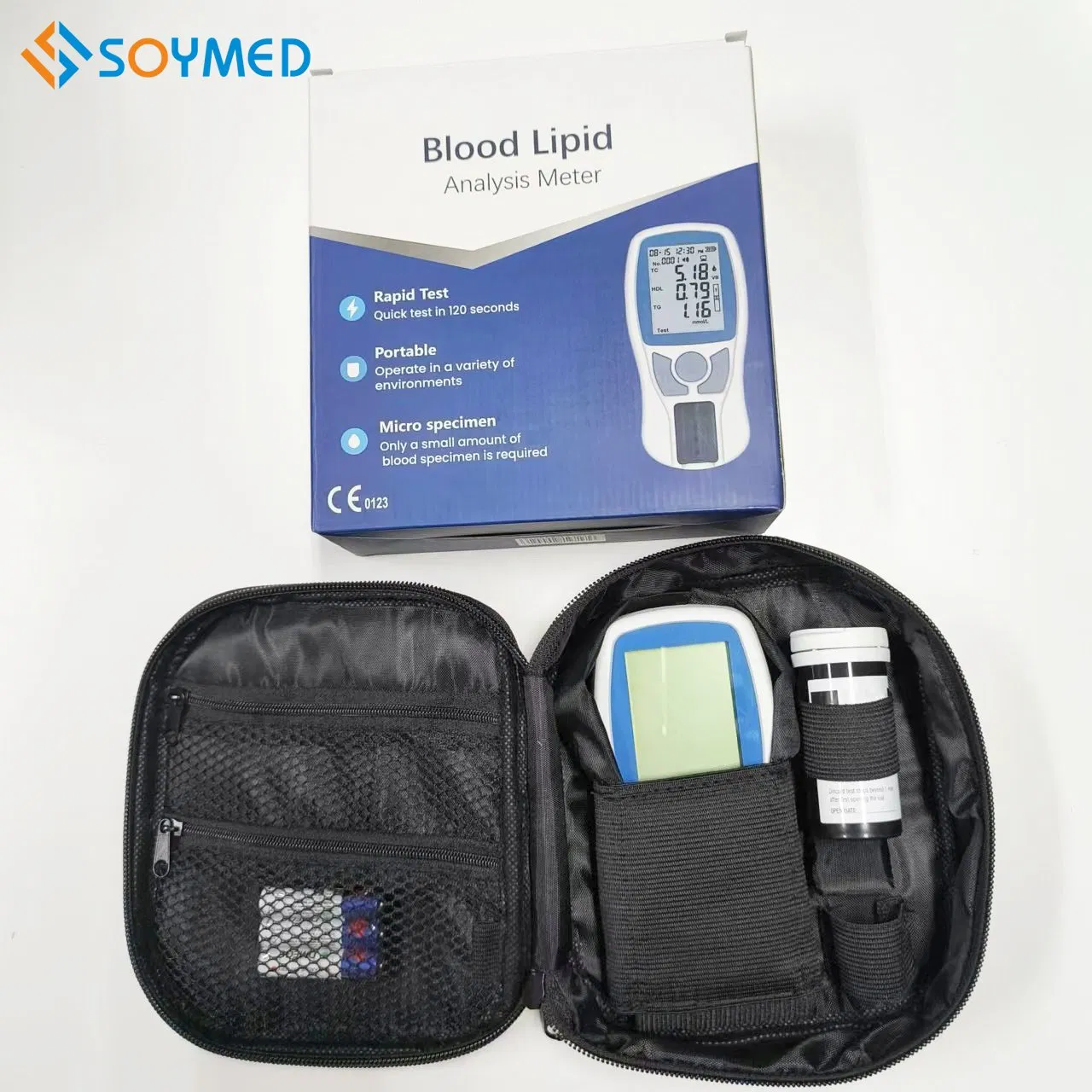 3 in 1 Portable Digital Health Care Blood Lipid Function Cholesterol Biochemical Analyzer Glucose Profile Meter with Cholesterol