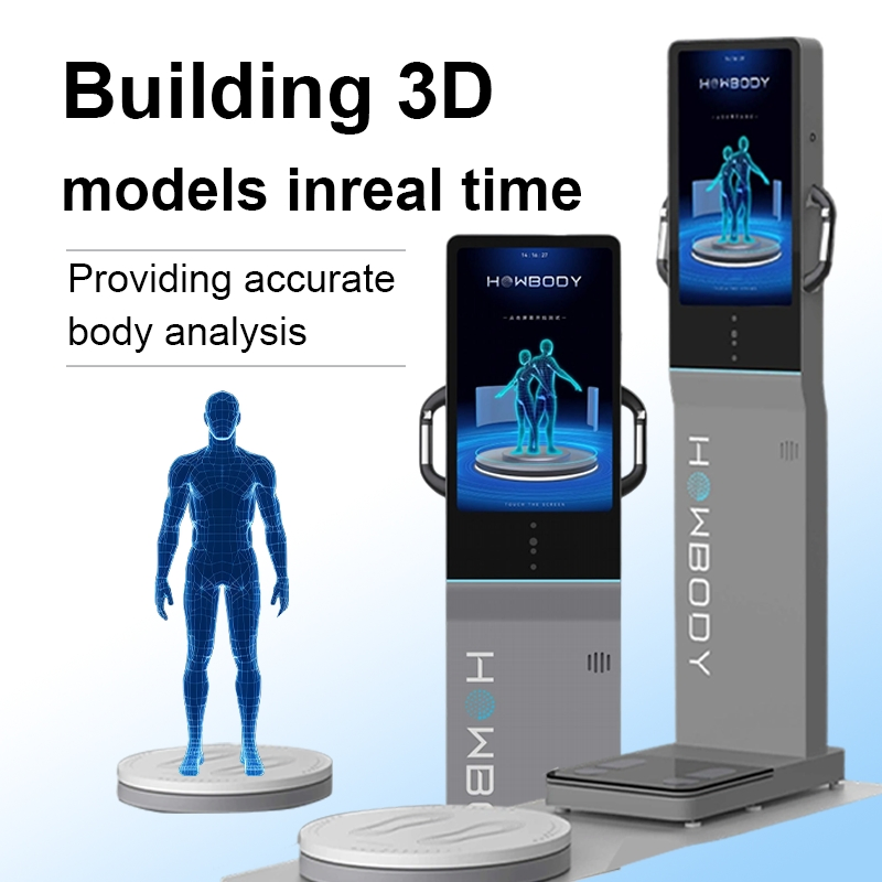 Commercial Fitness Center 8-Electrode Body Fat Analyzer, 3D Posture Analysis, Bioimpedance Technology, Body Composition Analyzer