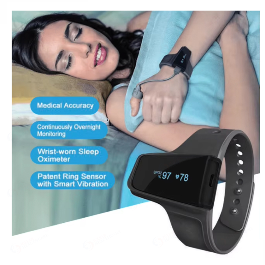 Checkme O2 Max Wrist Oxygen Monitor for Sleep Apnea Copd Asthma Monitor