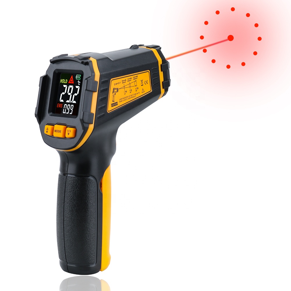 Digital Industrial Infrared Thermometer Laser Temperature Meter Non-contact Pyrometer Imager Hygrometer IR Termometro Alarm