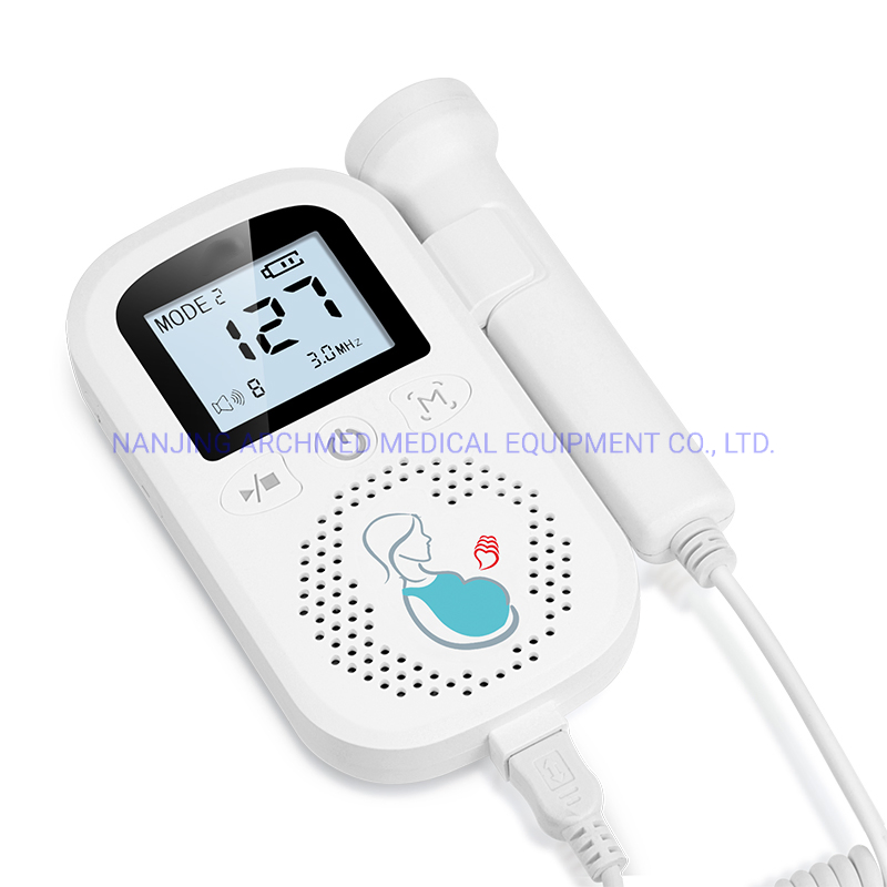 Medical Equipment Waterproof Portable Fetal Heart Doppler Infant Medical Instrument