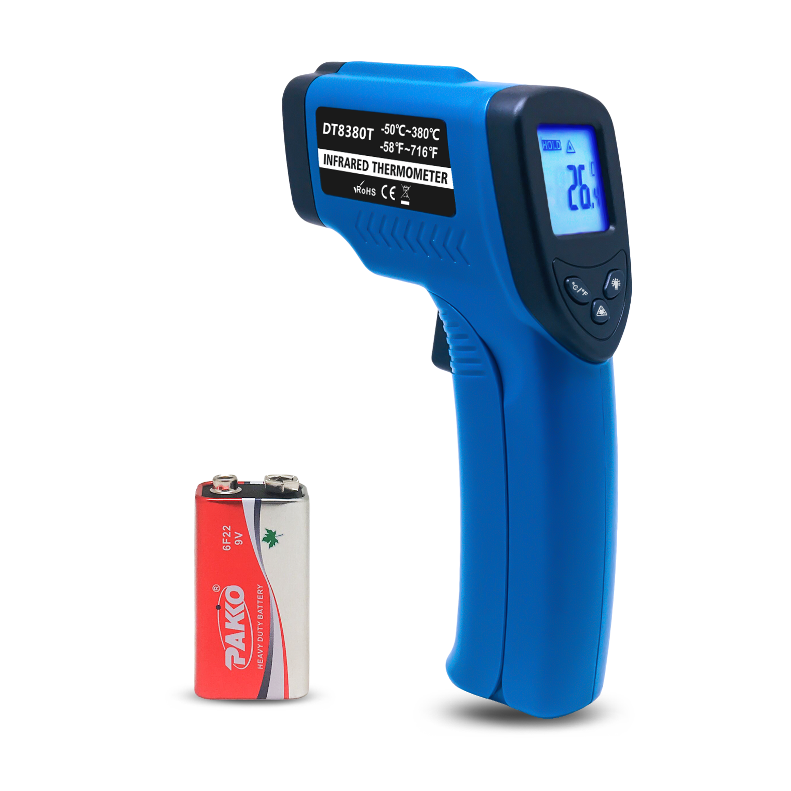 IR Thermometer Digital Non Contact Portable Temperature Gun Digital BBQ Thermometer for Industry Thermometer