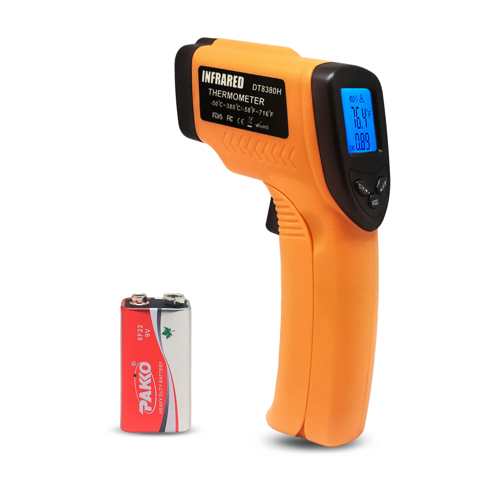 IR Thermometer Digital Non Contact Portable Temperature Gun Digital BBQ Thermometer for Industry Thermometer