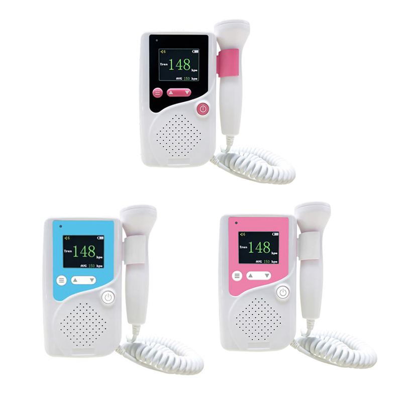 FHD-C7 Digital Fetal Doppler Ultrasound Sound Baby Heartbeat Detector Monitor Digital Prenatal Pocket Doppler Foetal