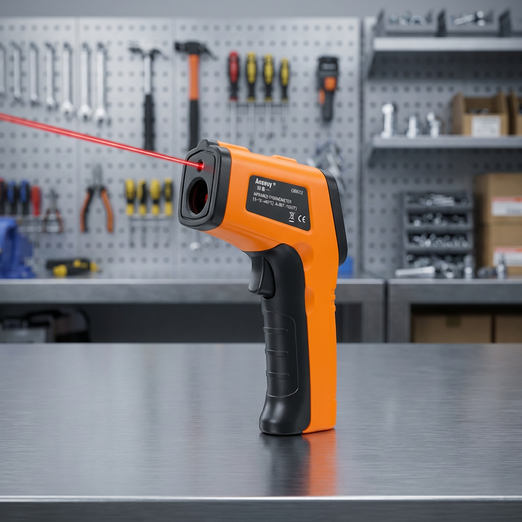 XC6014 Plastic Digital Infrared Thermometer Gun -50C to 550C USB Communication IP65 OEM Customizable Industrial Use