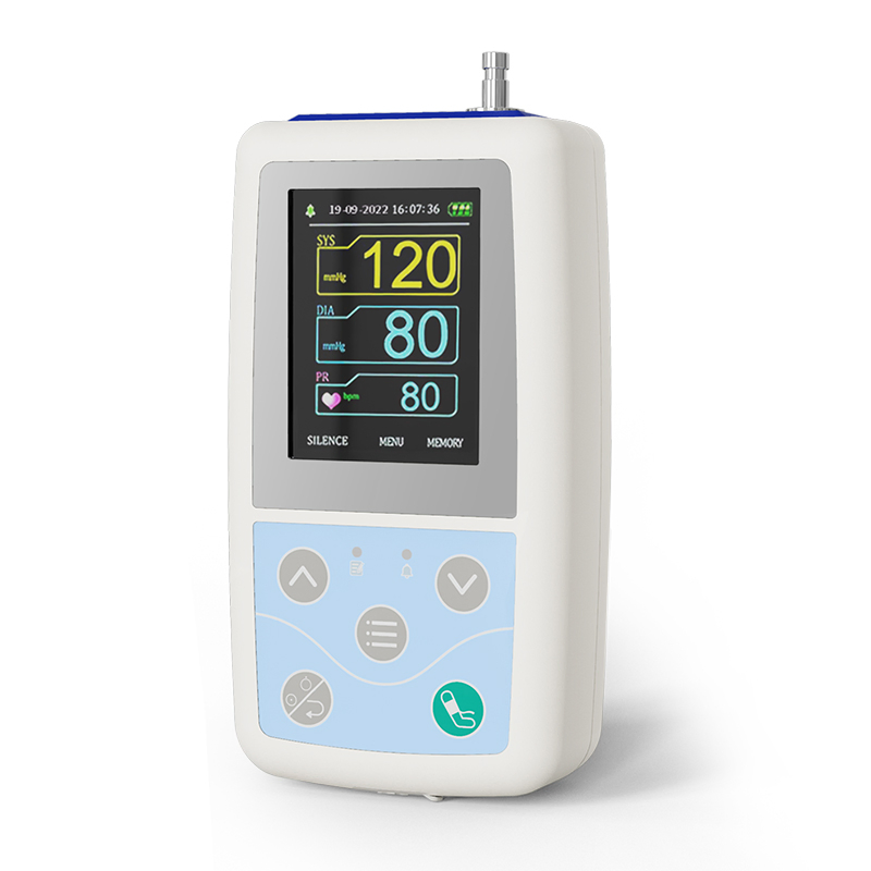 Ambulatory Blood Pressure Monitor Portable Medical Device with 24 Hour Tracking and Hypertension Analysis for Clinical Diagnosis and Home Healthcare Use