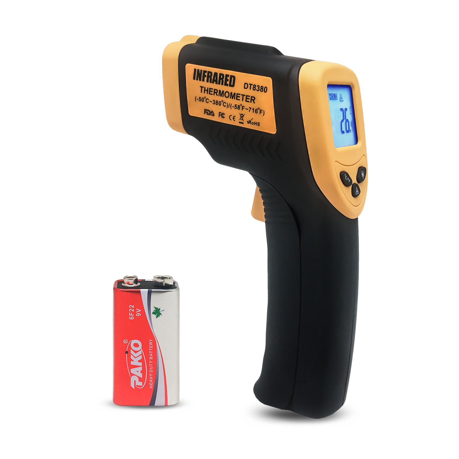 IR Thermometer Digital Non Contact Portable Temperature Gun Digital BBQ Thermometer for Industry Thermometer