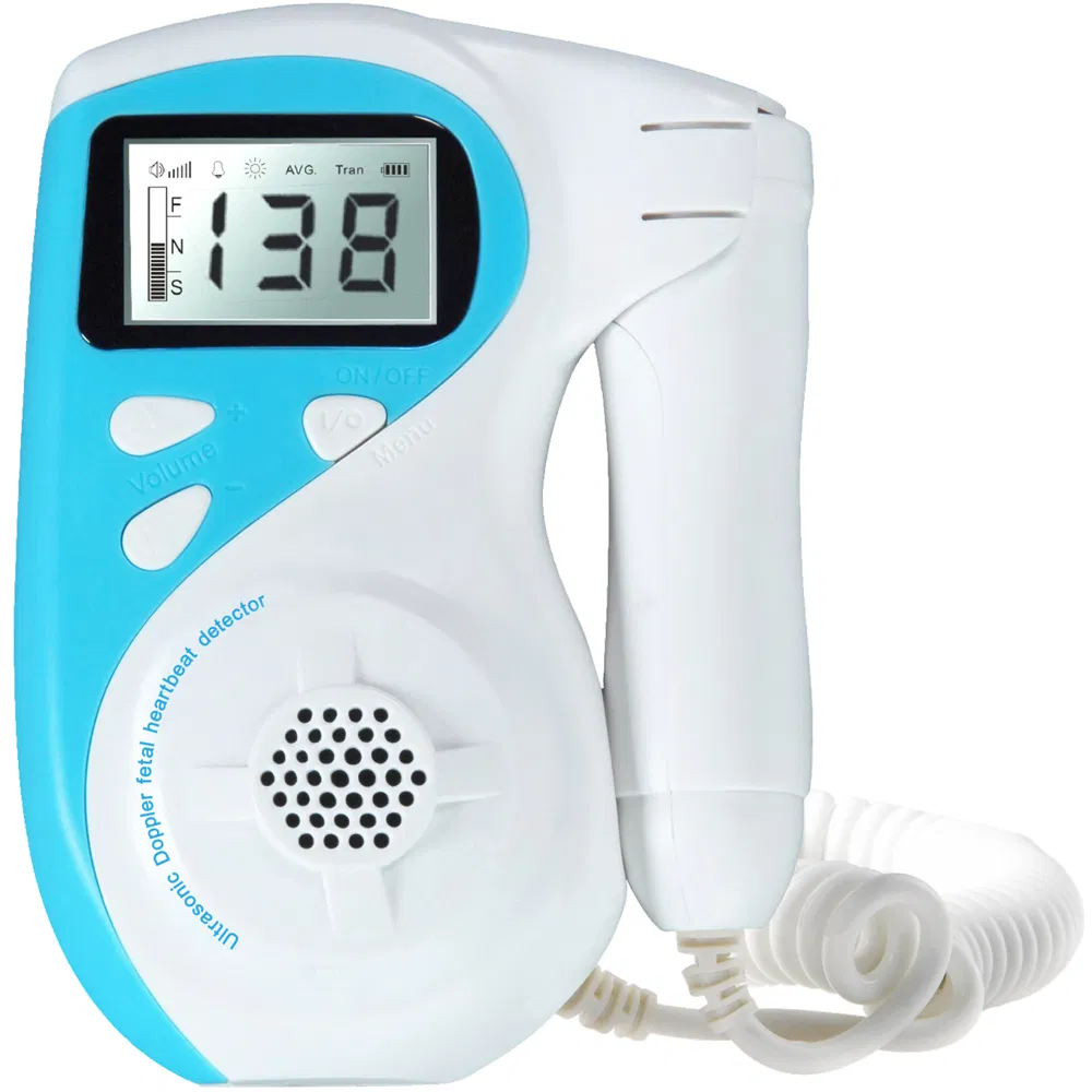 Ultrasound Fetal Doppler with Waterproof Probe for Clinical and Home Use Fetal Heart Monitoring