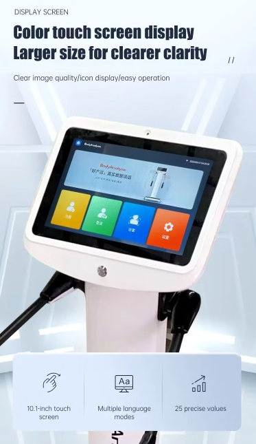 Body 3D Scanner Body Composition Analyzer 8 Electrode Bioelectrical Impedance Analysis Korean Fat Analyzer Machine