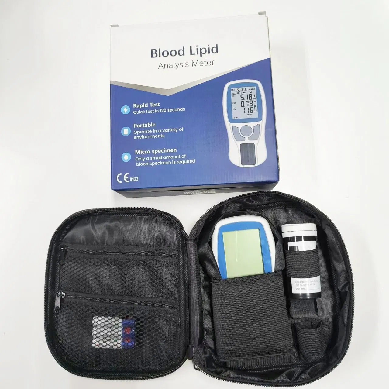 Soymed 5 in 1 Blood Lipid Cholesterol Meter Test Kit Lipid Profile Analyzer Machine