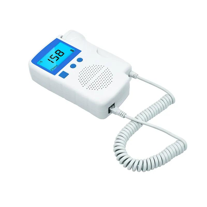 Pregnant Woman Use Doppler Fetal Heart Sound Instrument Fetal Doppler Digital