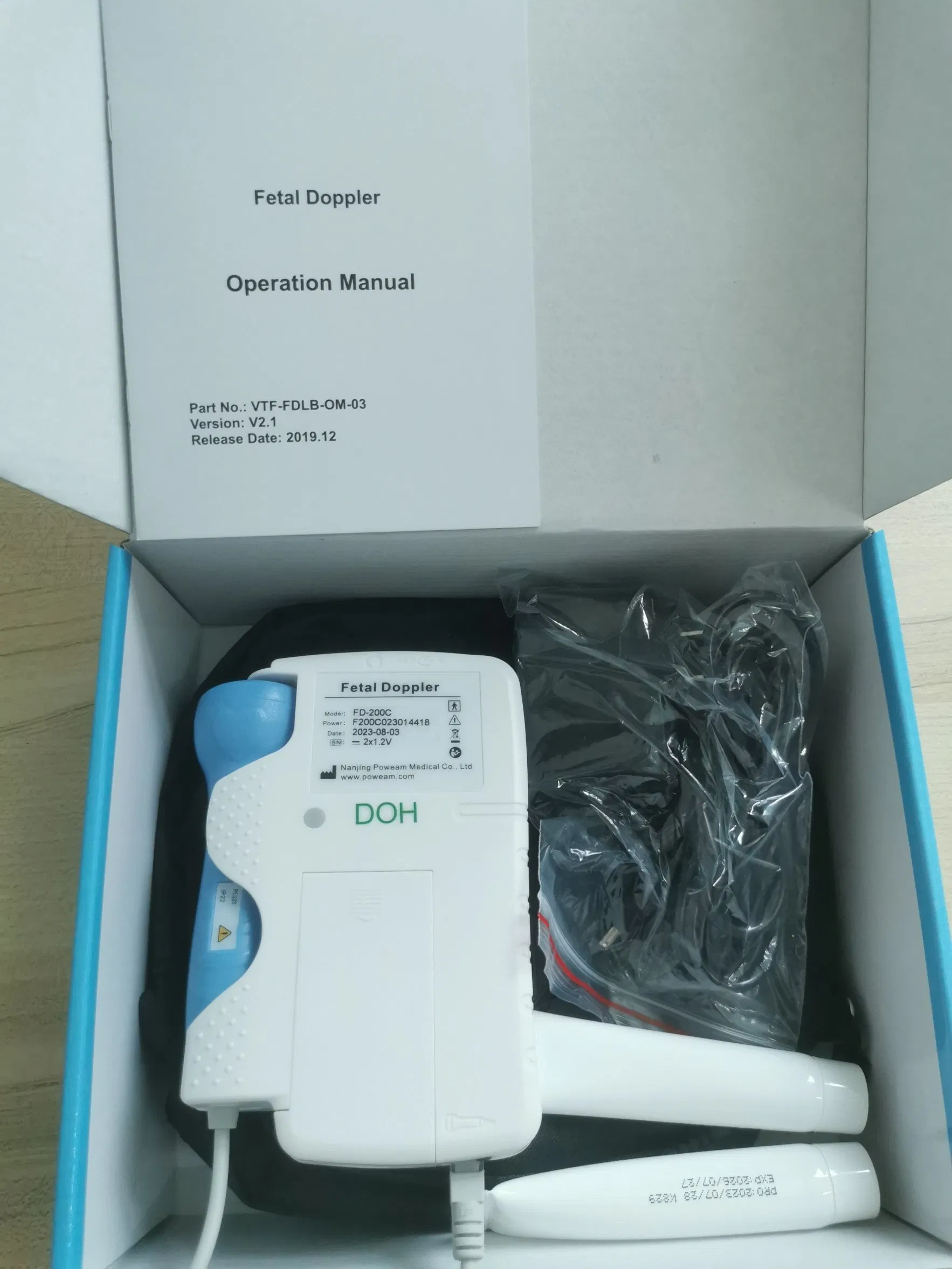 New Portable Pocket Ultrasound Fetal Doppler for Baby Heartbeat