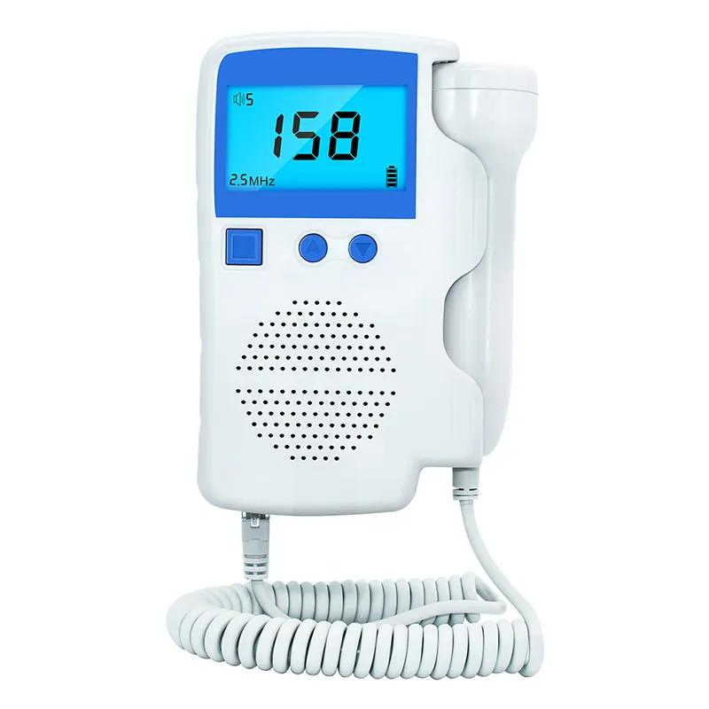Pregnant Woman Use Doppler Fetal Heart Sound Instrument Fetal Doppler Digital
