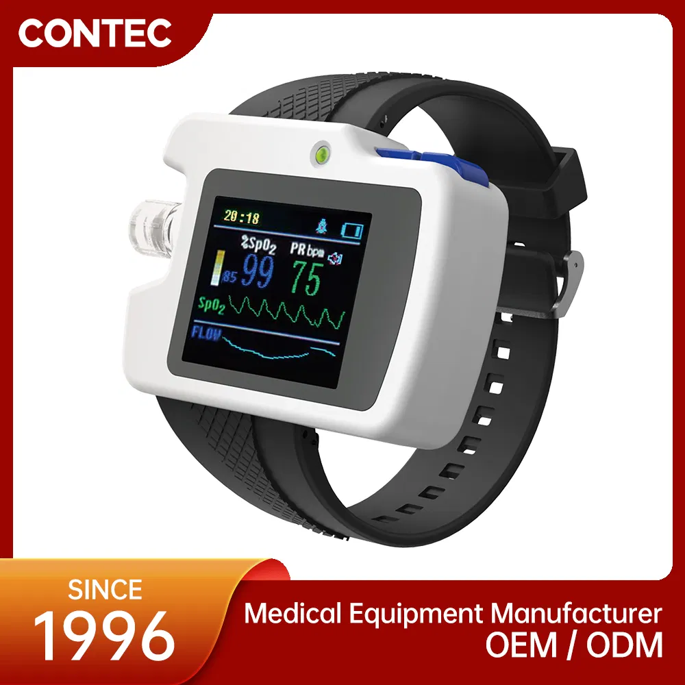 Contec Continuous Wearable Record Pulse Rate Sleep Apnea Monitor with Mdr CE