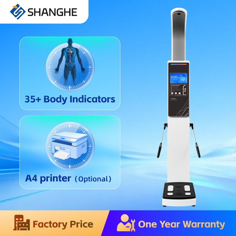 China Factory Wholesale Fully Automatic Electronic Height Weight Scale Health Checking Body Composition Fat Analyzer