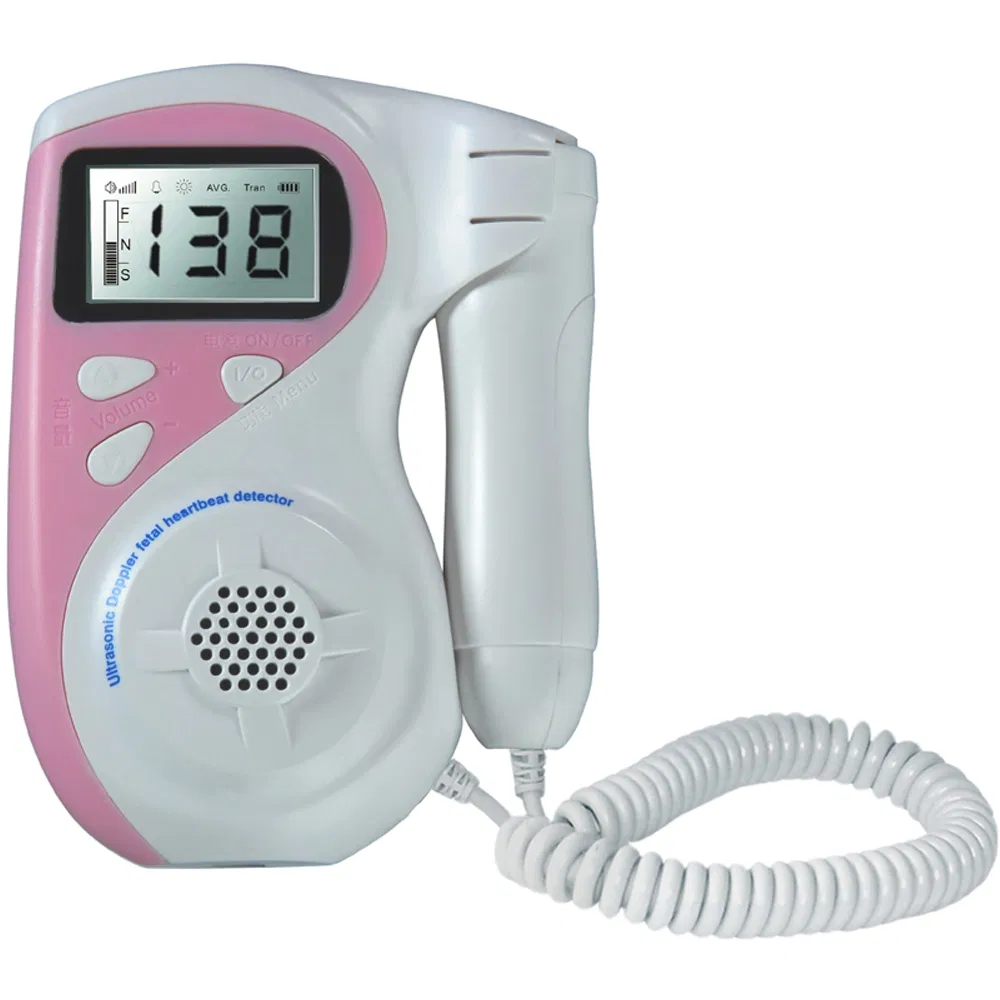 Ultrasound Fetal Doppler with Waterproof Probe for Clinical and Home Use Fetal Heart Monitoring
