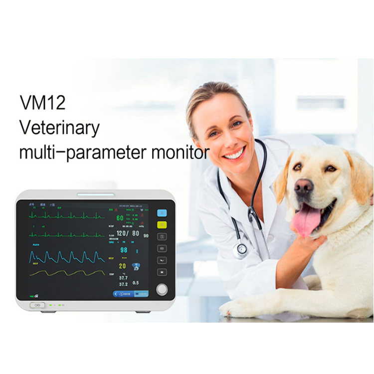 Portable Veterinary Vital Signs Patient Monitor Animal Vet Multi Parameter Medical with Capnograph