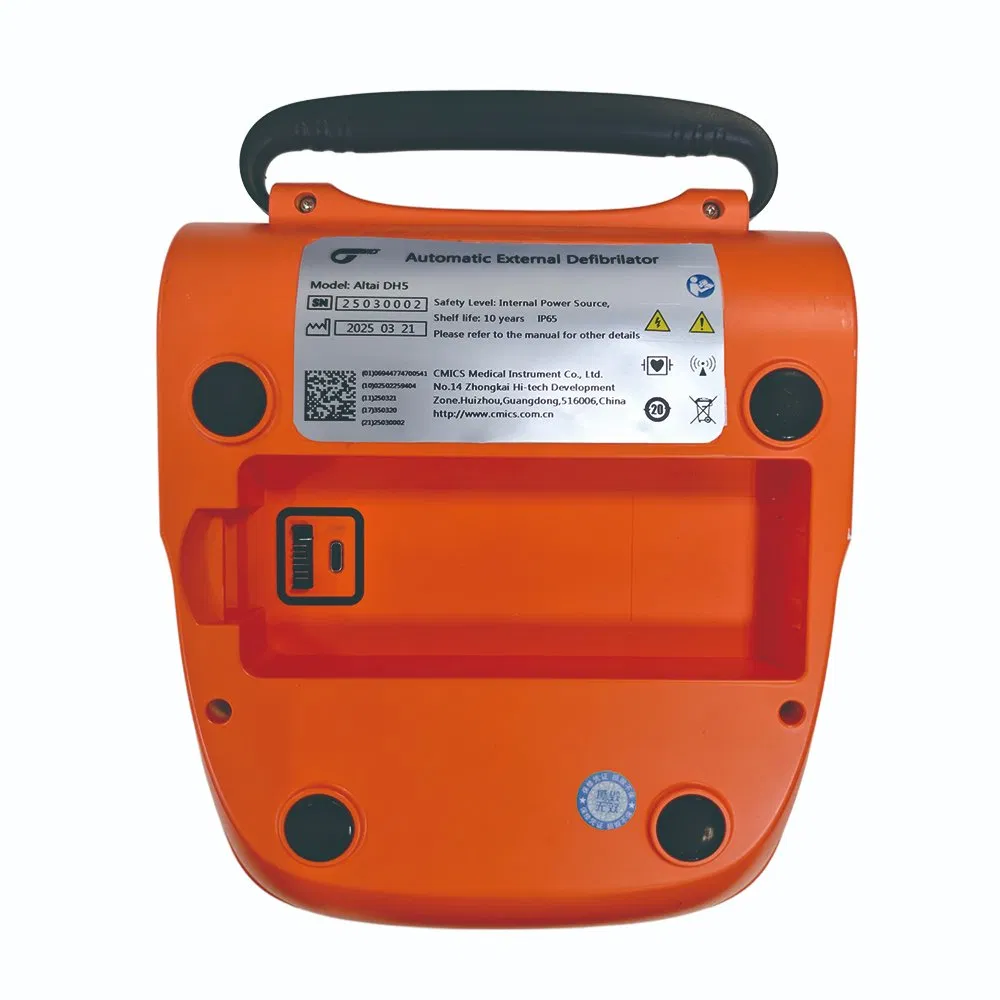 First Aid Portable Automated External Defibrillator Aed with Presinstalled Pads