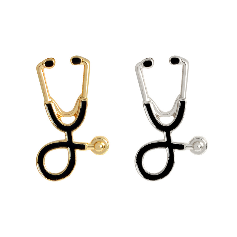 Custom Healthcare Nursing Lapel Pin Badge Metal Medical Doctor Stethoscope Nurse Enamel Pin