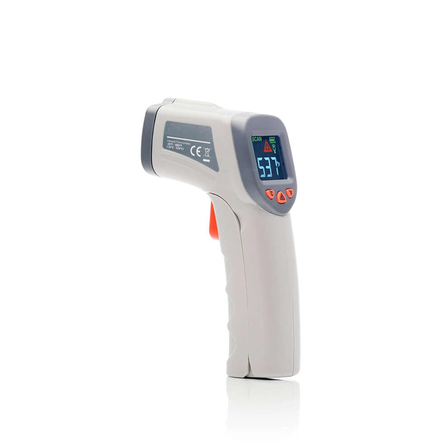 Non-Contact Digital Infrared Laser Thermometer Backlit IR Temperature Gun with LCD Display for Cooking Surface