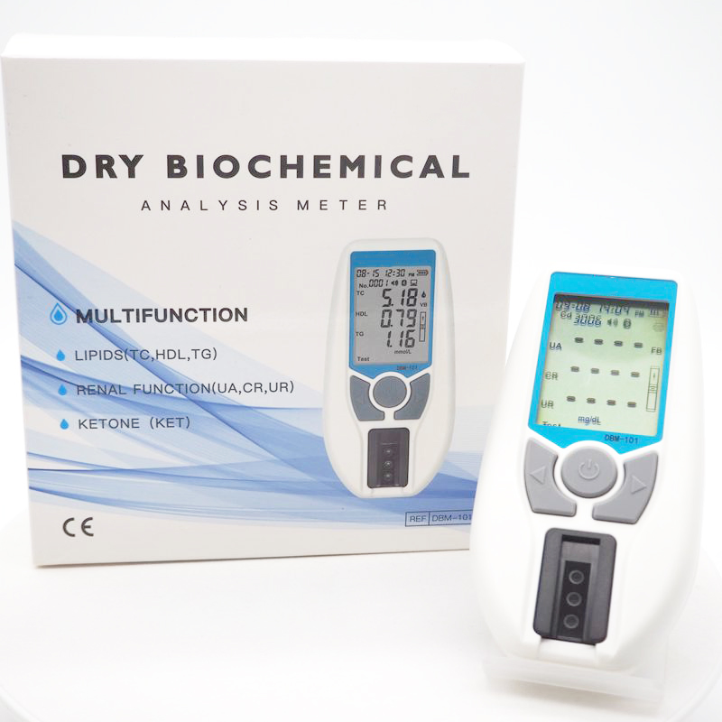 Medical Health Care Handheld 7 in 1 Total Cholesterol Hdl Triglycerides Creatinine Dry Biochemical Analysis Meter Blood Lipid Renal Function