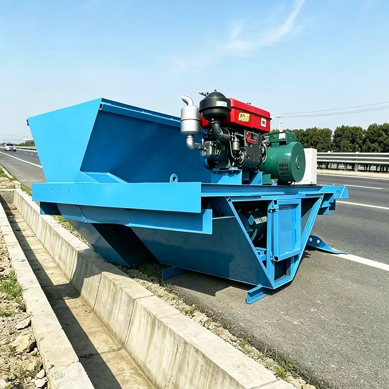 Brand Municipal Drainage Ditch Molding Machine Automatic One-Time Concrete Road PLC Control Engine Gear Pump Motor 1 Year High